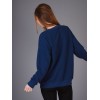  Bisiklet Yaka Hard Rock Yazı Baskılı Sweatshirt