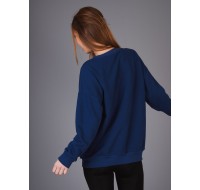  Bisiklet Yaka Hard Rock Yazı Baskılı Sweatshirt