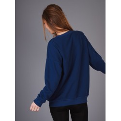  Bisiklet Yaka Hard Rock Yazı Baskılı Sweatshirt